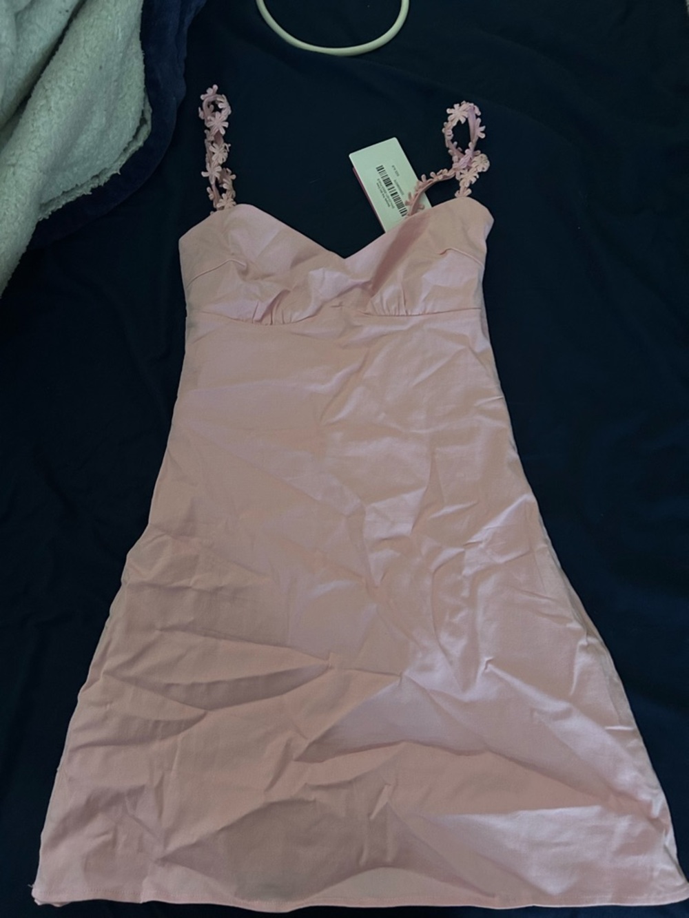 Beginning Boutique Pale Pink Lace-Trim Slip Dress - Picture 2 of 2